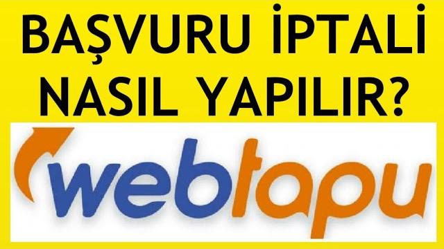 Web Tapu Başvuru İptali Nasıl Yapılır?