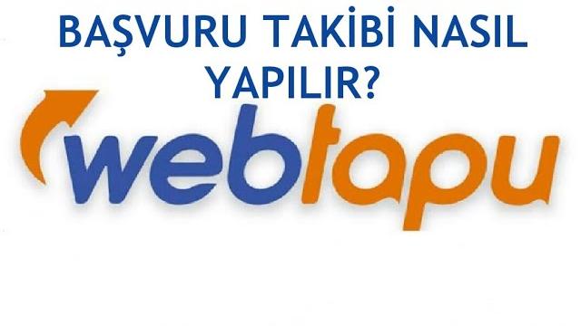 Web Tapu Başvuru Takibi / Başvuru Sorgulama