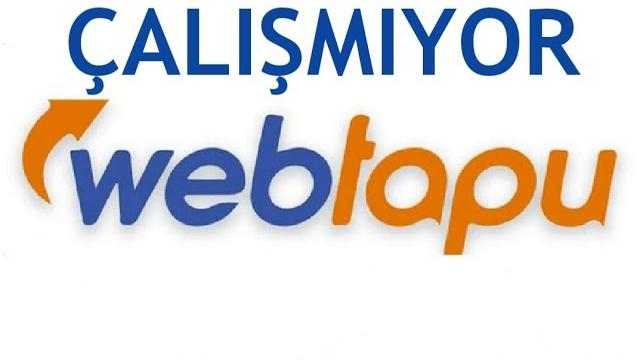Web Tapu Çalışmıyor Sorunu Çözümü