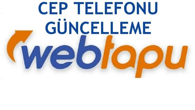 Web Tapu Cep Telefonu Güncelleme Nasıl Yapılır?