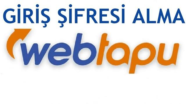 Web Tapu Giriş Şifresi Nasıl Alınır?