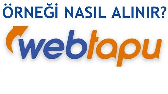 Web Tapu Örneği Nasıl Alınır?
