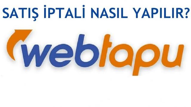 Web Tapu Satış İptali Nasıl Yapılır?