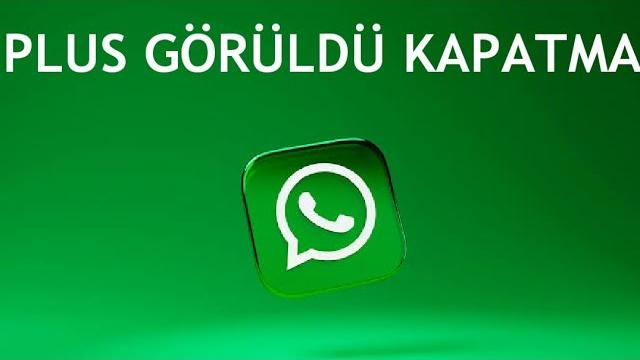 Whatsapp Plus Görüldü Kapatma Nasıl Yapılır?