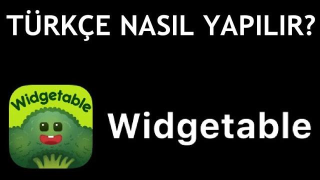 Widgetable Türkçe Nasıl Yapılır?