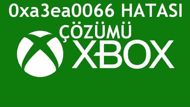 XBOX 0xa3ea0066 Hatası Çözümü
