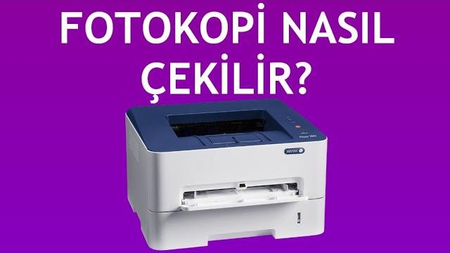 Xerox Yazıcı Fotokopi Nasıl Çekilir?