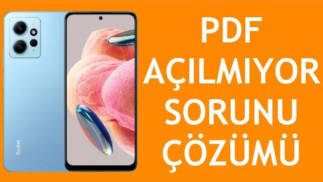 Xiaomi Telefon Pdf Açılmıyor Sorunu Çözümü