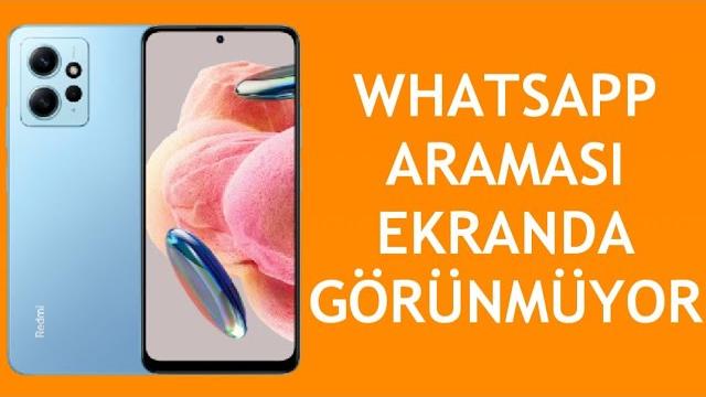 Xiaomi Telefon Whatsapp Araması Ekranda Görünmüyor Sorunu Çözümü