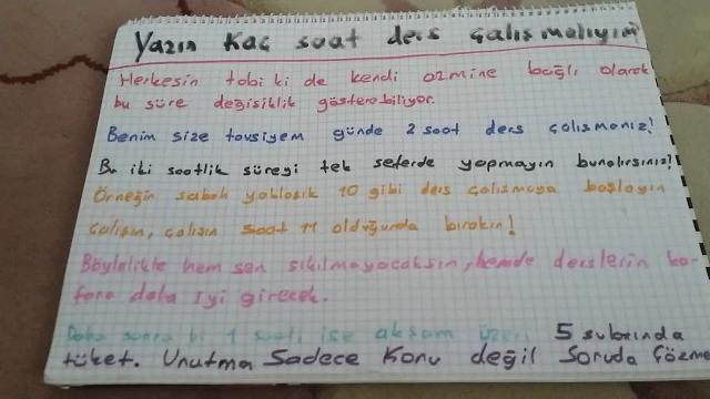 Yazın kaç saat ders çalışmalıyım??