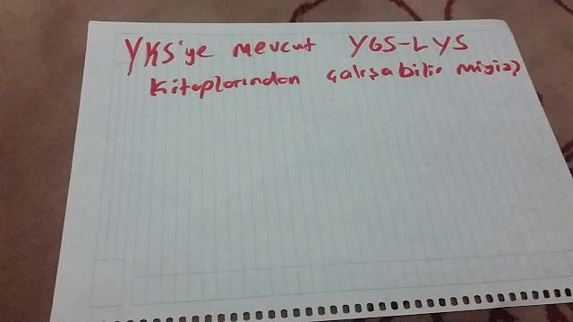 YKS'ye mevcut YGS-LYS Kitaplarından Çalışabilir miyiz?