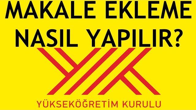 Yöksis Makale Ekleme Nasıl Yapılır?