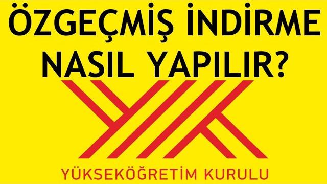 Yöksis Özgeçmiş İndirme Nasıl Yapılır?