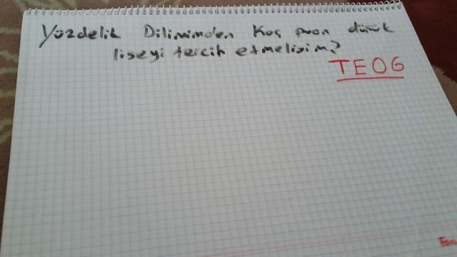 Yüzdelik dilimimden ne kadar düşük okulu tercih etmeliyim? LGS TERCİH REHBERİ