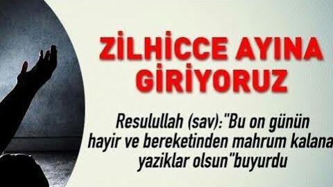 Zilhicce Ayı Kutlama Mesajları Sözleri #ZilhicceAyı