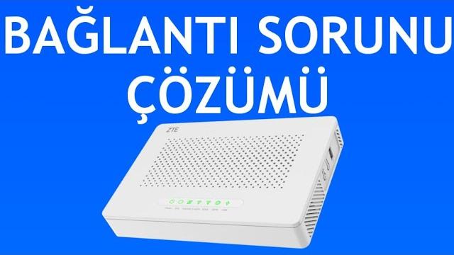 Zte Modem Bağlantı Sorunu Çözümü