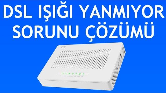 Zte Modem Dsl Işığı Yanmıyor Sorunu Çözümü